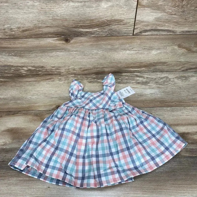 NEW Just One You 2pc Plaid Dress & Bloomers sz 9m White 9m New