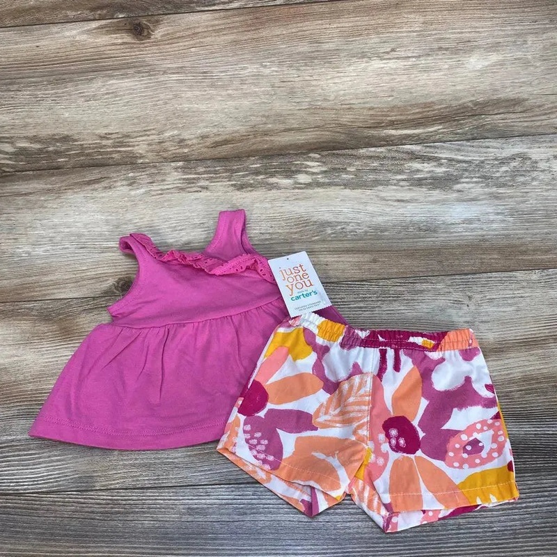 NEW Just One You 2pc Tank Top & Shorts sz NB Purple NB New