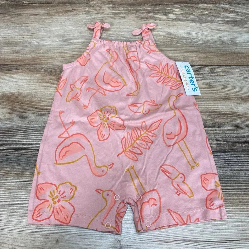NEW Just One You Flamingo Shortie Romper sz 6m Pink 6m New