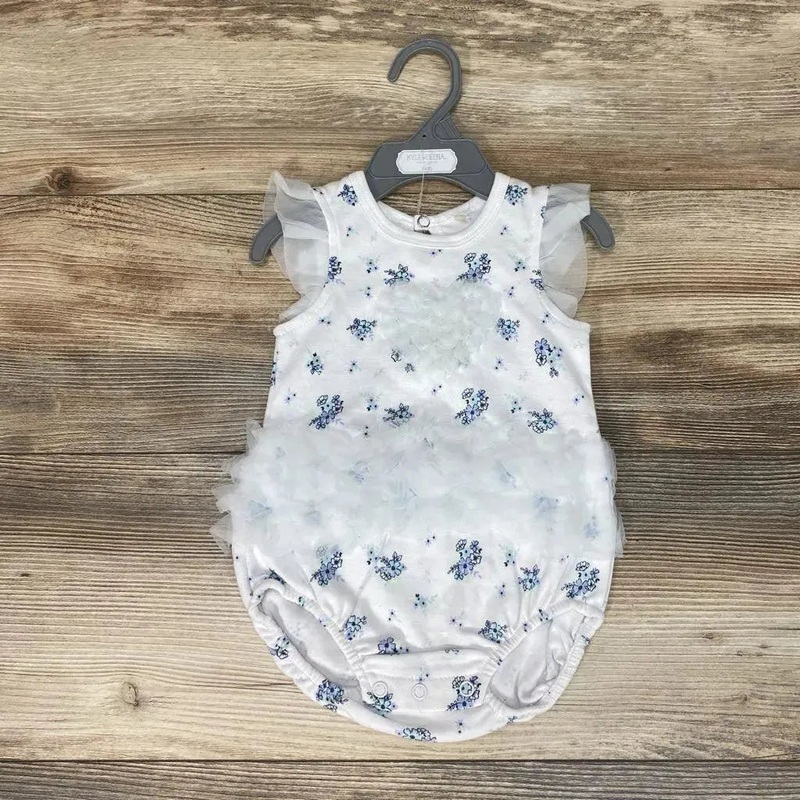 NEW Kyle & Deena Floral Ruffle Romper sz 3-6m White 3-6m New