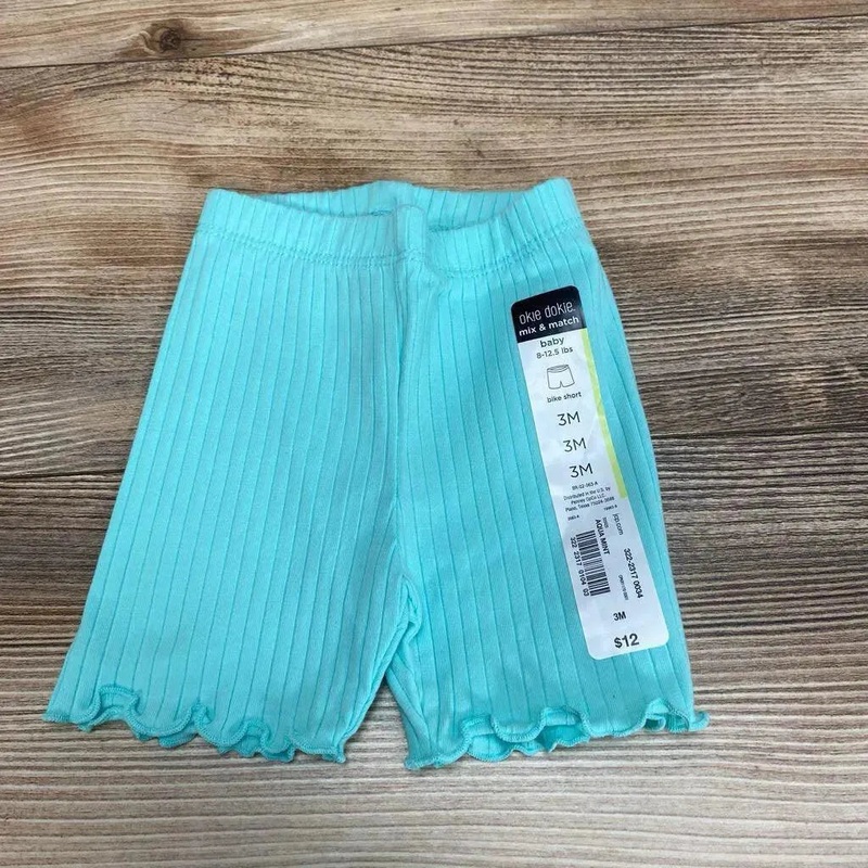 NEW Okie Dokie Lettuce Trim Bike Short sz 3m Mint 3m New
