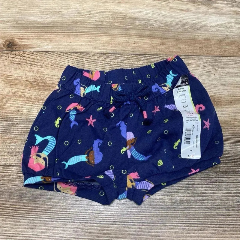 NEW Okie Dokie Mermaid Bubble Shorts sz 3m Navy 3m New
