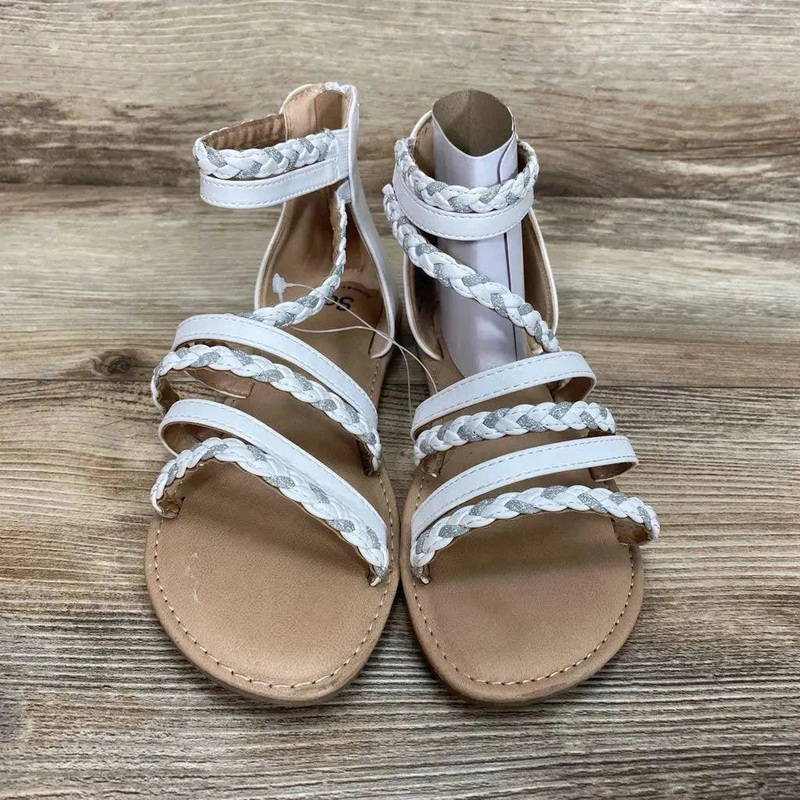 NEW SO Loganberry Strappy Braided Sandal sz 3Y White 3Y New