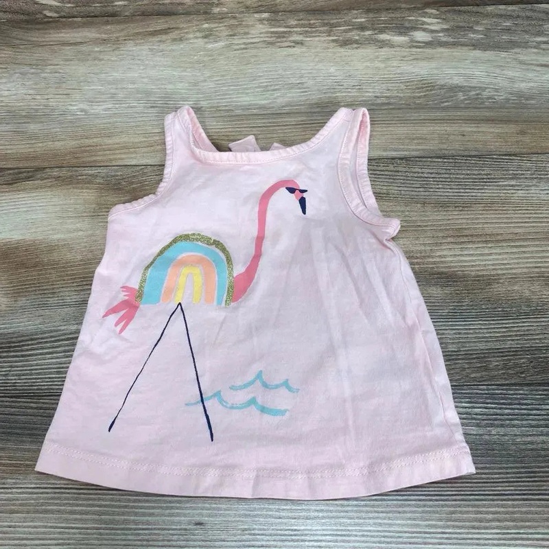 OshKosh Flamingo Tank Top sz 6m Pink 6m Used