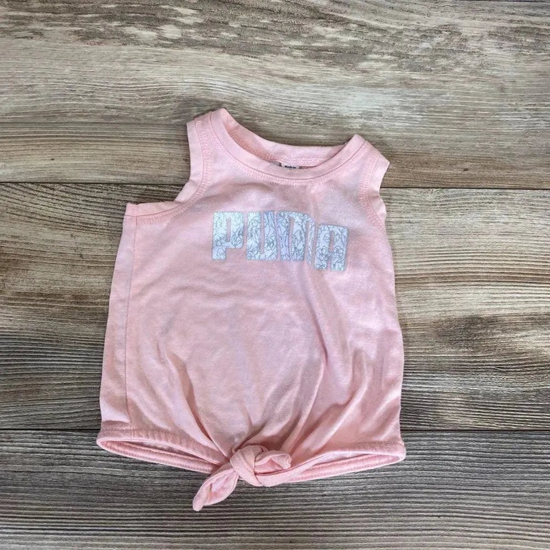 Puma Front Tie Log Tank Top sz 3-6m Pink 3-6m Used