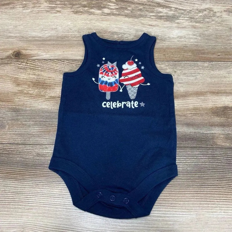 Way To Celebrate Bodysuit sz 3-6m Navy 3-6m Used