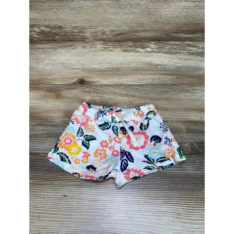 Carter’s Floral Drawstring Shorts White sz 3m