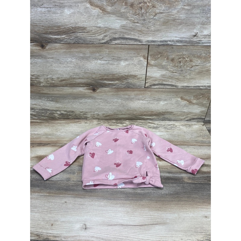 Carter’s Heart Print Sweatshirt Pink sz 24m