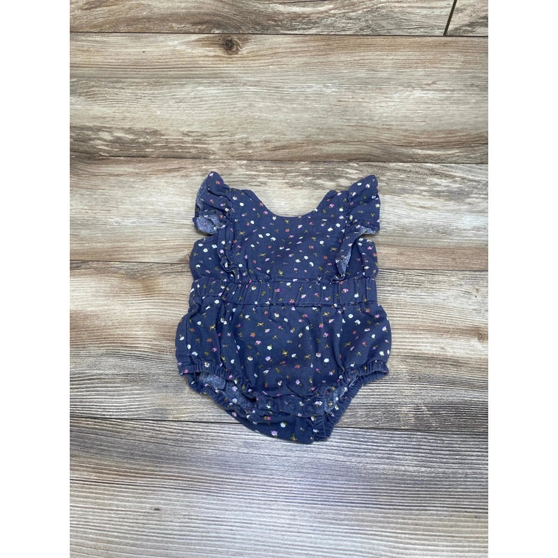 Cat & Jack Floral Romper Grey sz 0-3m