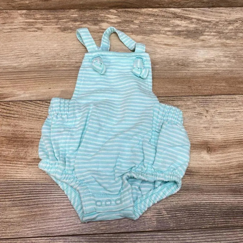 Cat & Jack Striped Bubble Romper sz NB Blue NB Used