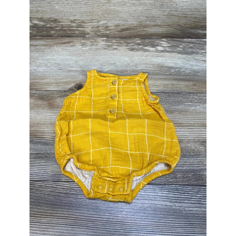 Cat & Jack Tank Bubble Romper Yellow sz Newborn