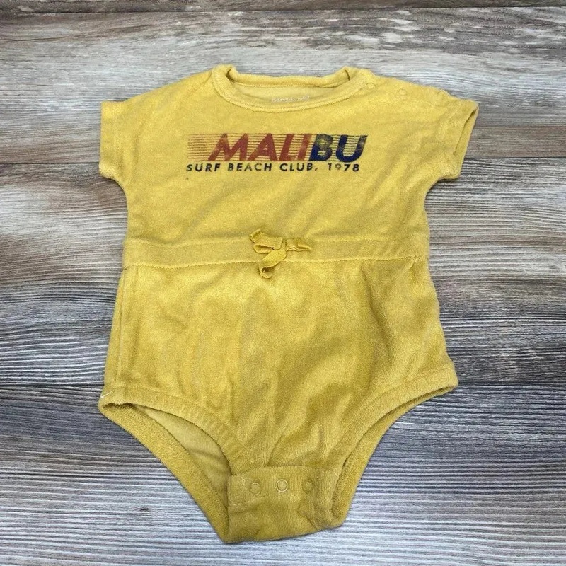 Grayson Mini Terry Malibu Romper sz 3-6m Yellow 3-6m Used