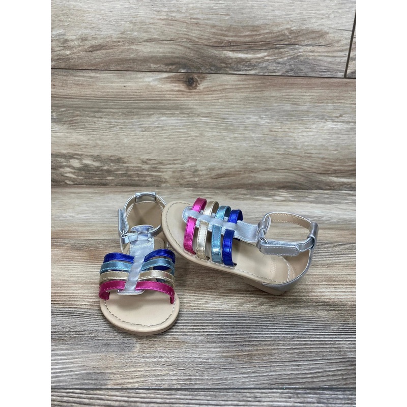 Gymboree Sliver Gladiator Sandals sz 5c