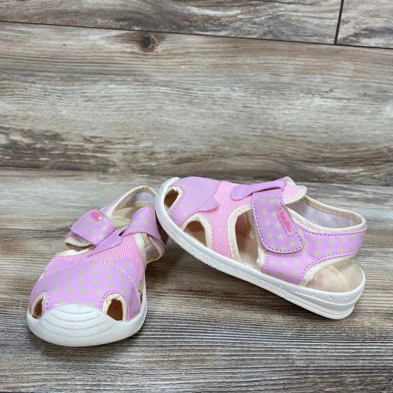 Lalazhu Soft Microfiber Leather Sandals sz 8/9c Pink 8/9c Used