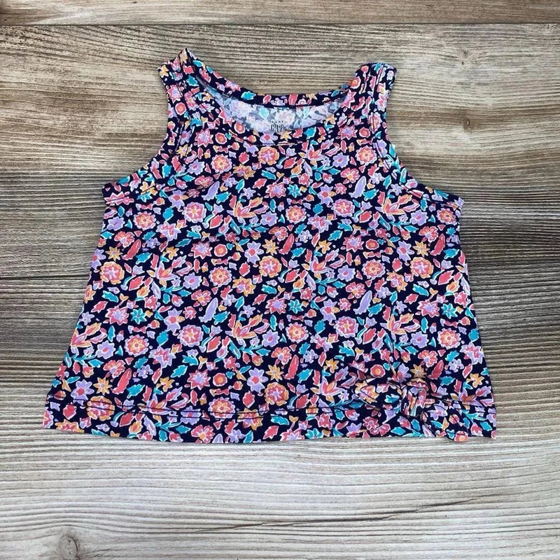 NEW Baby Gap Floral Front-Tie Tank Top sz 3-6m Navy 3-6m New