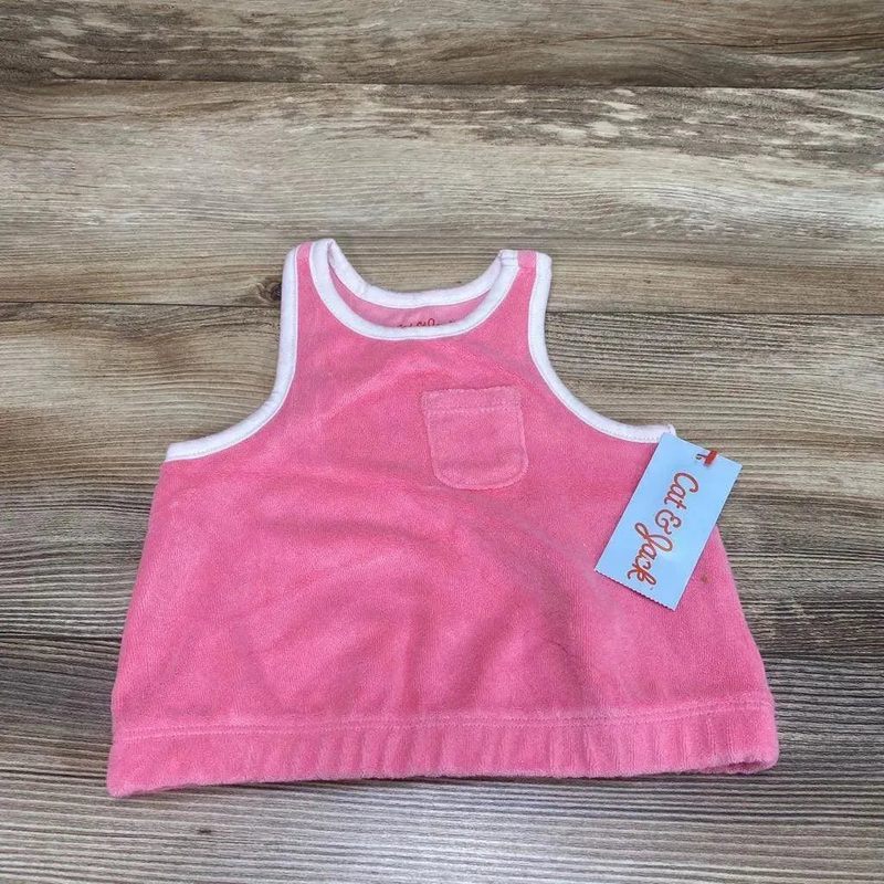 NEW Cat & Jack Terry Cloth Tank Top sz 12m Pink 12m New