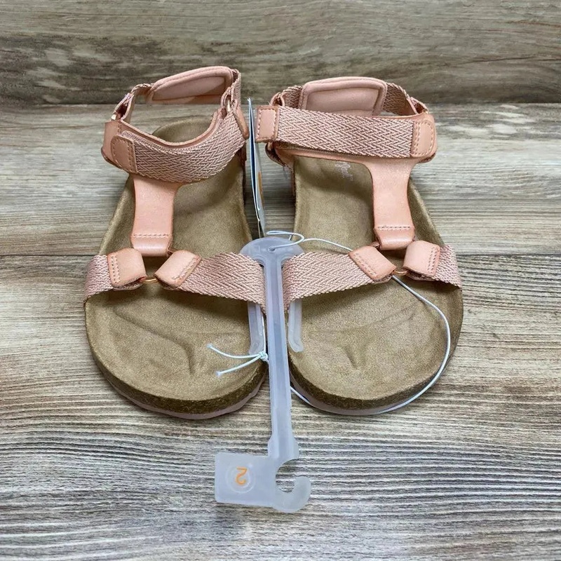 NEW Cat & Jack Val Footbed Sandals sz 2Y Blush 2Y New