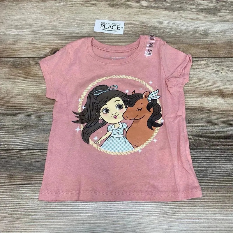 NEW Children’s Place Horse Graphic Shirt sz 12-18m Pink 12-18m New