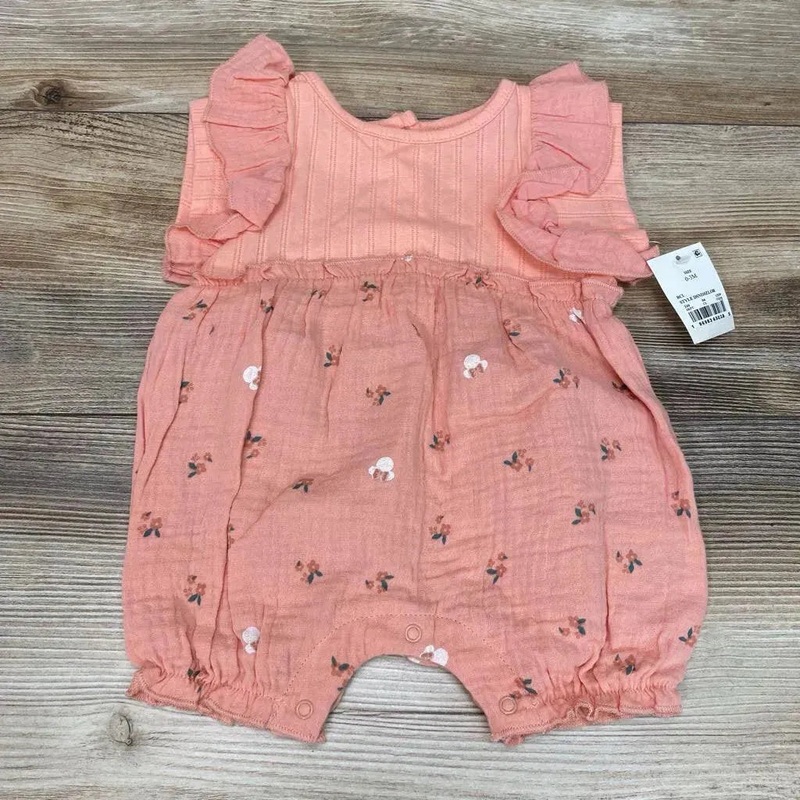 NEW Disney Baby Floral Minnie Mouse Shortie Romper sz 0-3m Pink 0-3m New