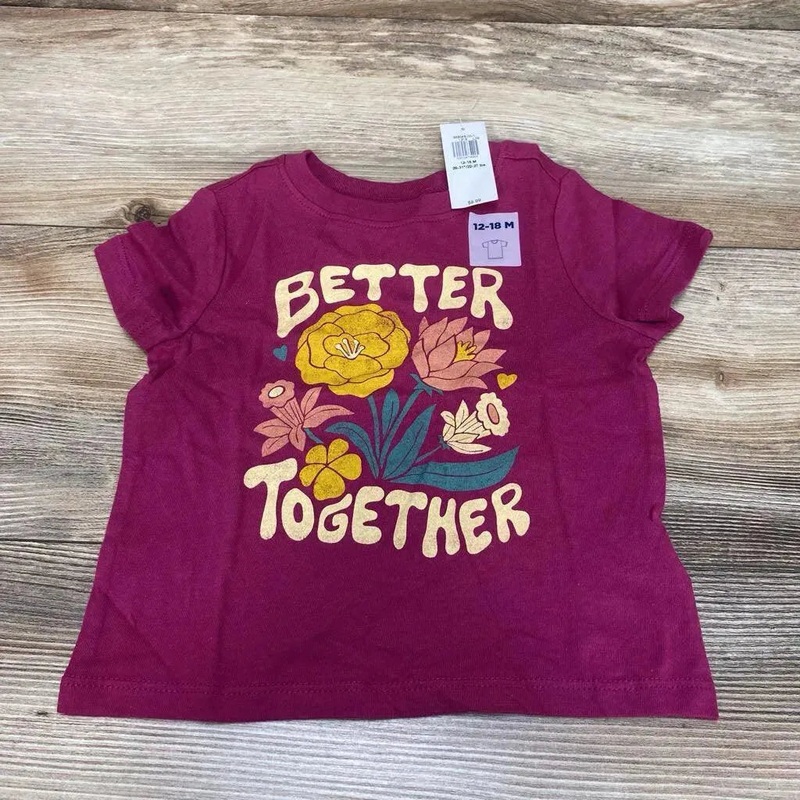NEW Old Navy Better Together Shirt sz 12-18m Purple 12-18m New