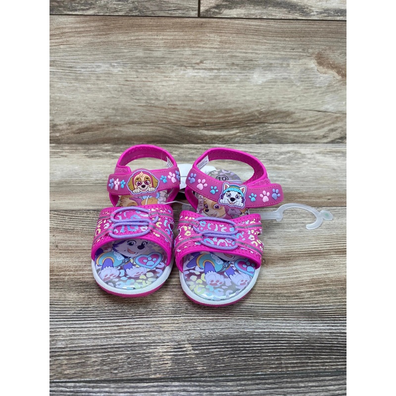 NEW Paw Patrol Adventure Ankle Strap Sandals Pink sz 10c