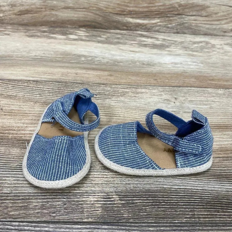 Old Navy Chambray Espadrilles Soft Sole sz 3-6m Blue 3-6M Used