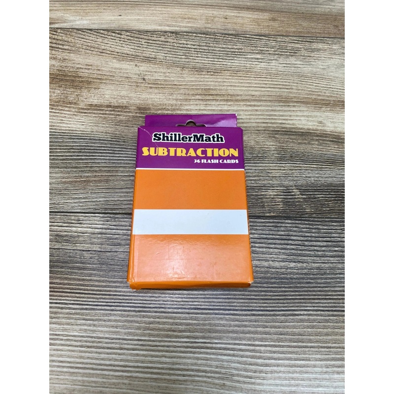 Shiller Math Subtraction 36 Flash Cards