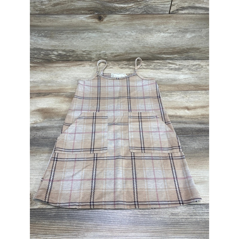 Btween Plaid Dress Brown sz 4T
