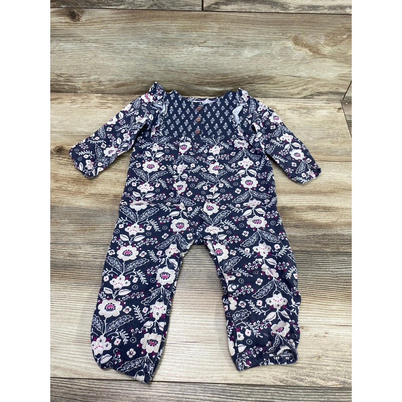 Carter’s Floral Henley Coverall Grey sz 12m