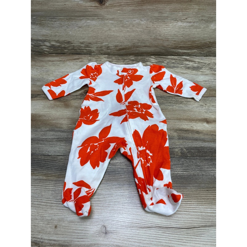 Carter’s Floral Sleeper White sz 3m