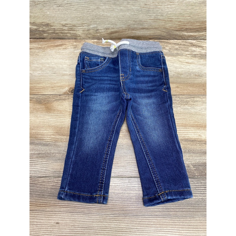 Cat & Jack Skinny Drawstring Jeans Blue sz 12m
