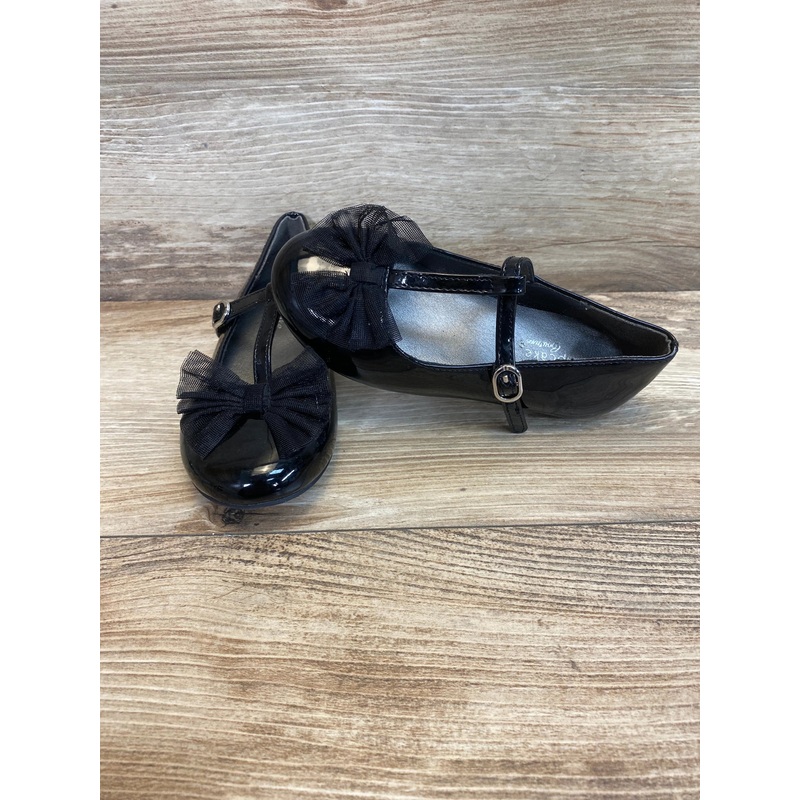 Cupcake Couture Patent Leather Mary Jane Shoes With Bows Black Sz 10c