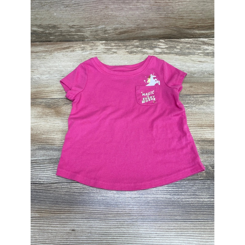 Jumping Beans Unicorn Shirt Pink sz 12m