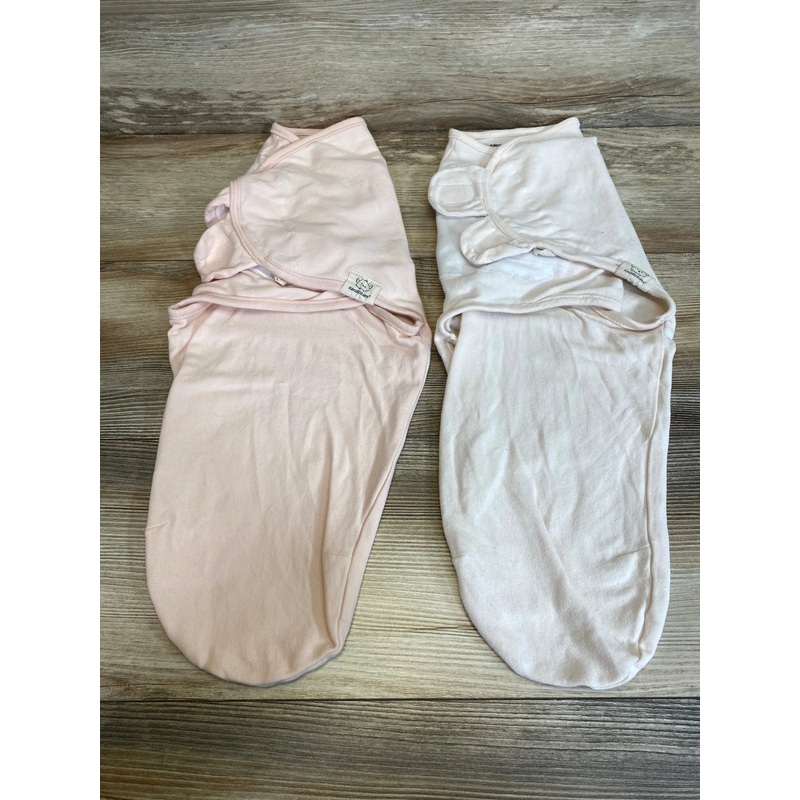 KeaBabies 2pk Swaddle Wraps Pink sz 0-3m