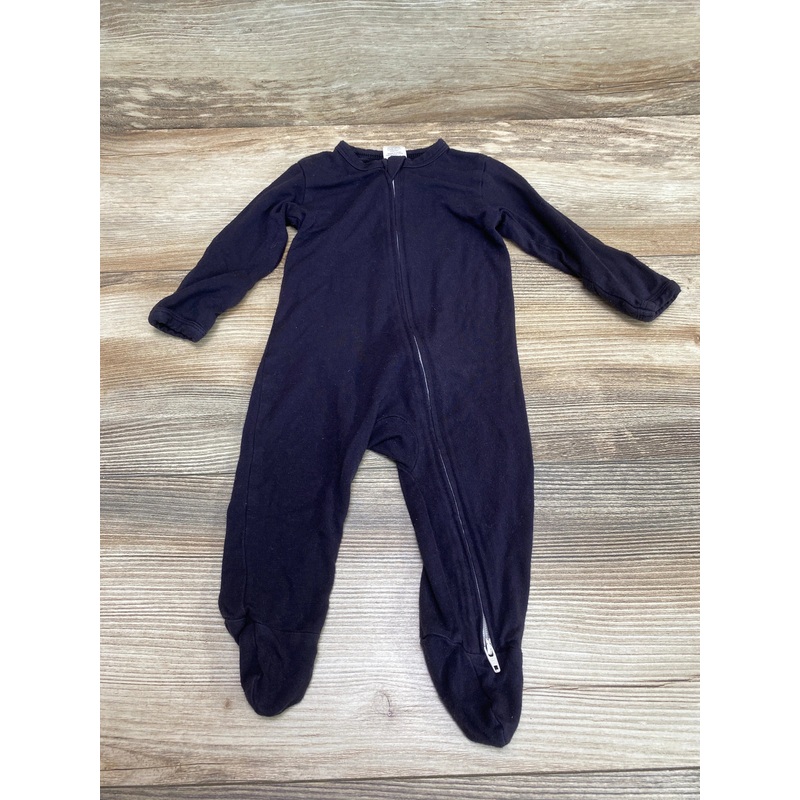 Larkspur Footie Black sz 3-6m