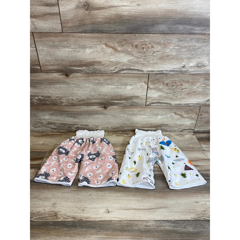 MooMoo Baby 2pk Training Pants Pink/White sz 0-4T