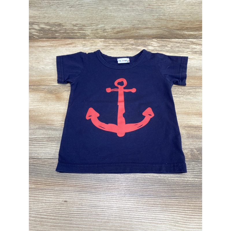 Mud Kingdom Anchor Shirt Navy sz 12m