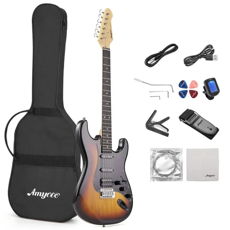 NEW 39″ Full Size AMYOVE AMY Electric Guitar and Kit