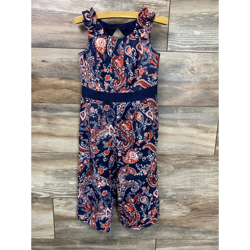 NEW Janie and Jack Paisley Jumpsuit Navy sz 3T