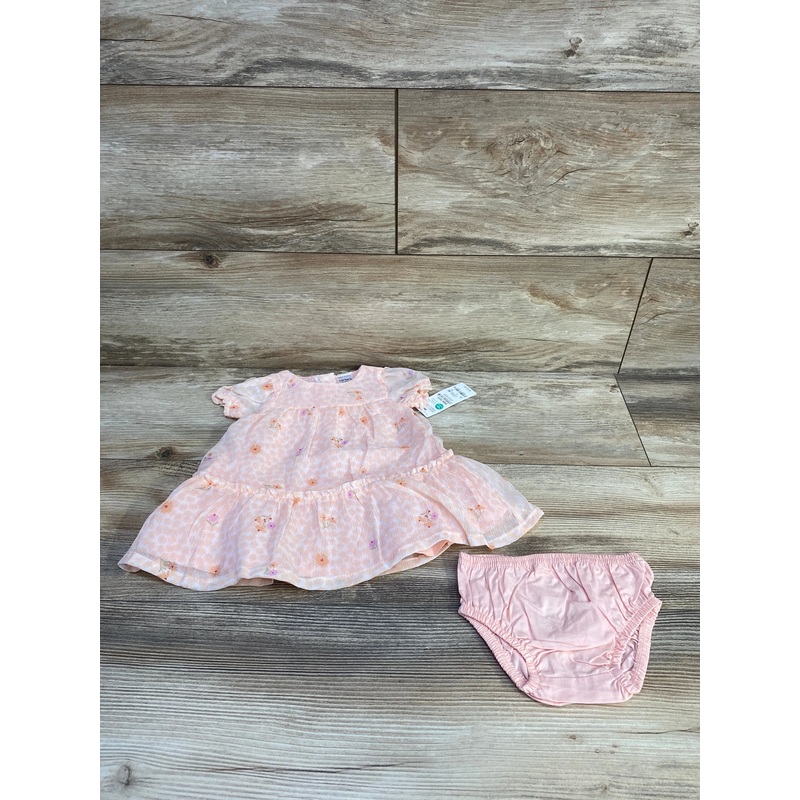 NEW Just One You 2pc Floral Dress & Bloomers Pink sz 3m