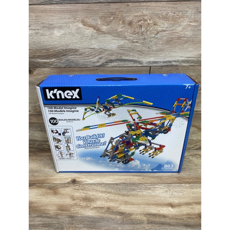 NEW KNEX Imagine: 100 Model Building Set  863 Pieces