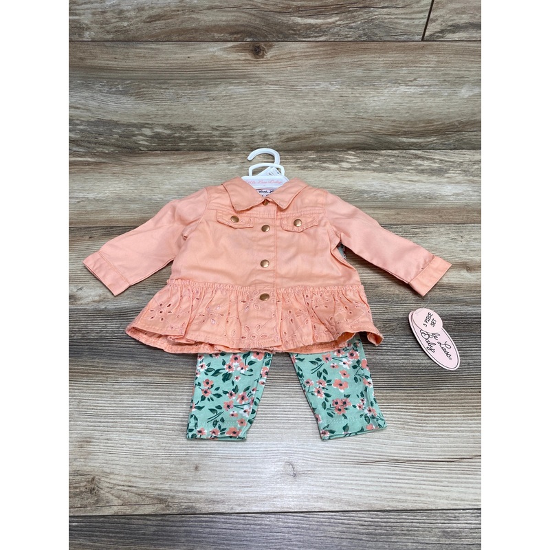 NEW Little Lass 3pc Jacket Set Pink sz 3-6m