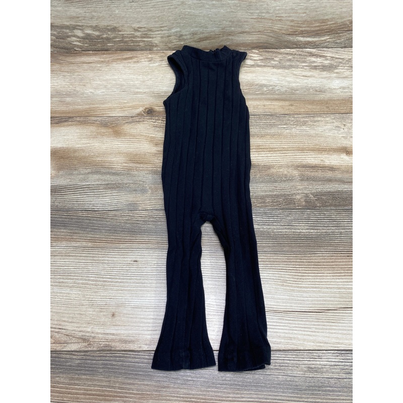Shein Wide Rib Romper Black sz 6-9m