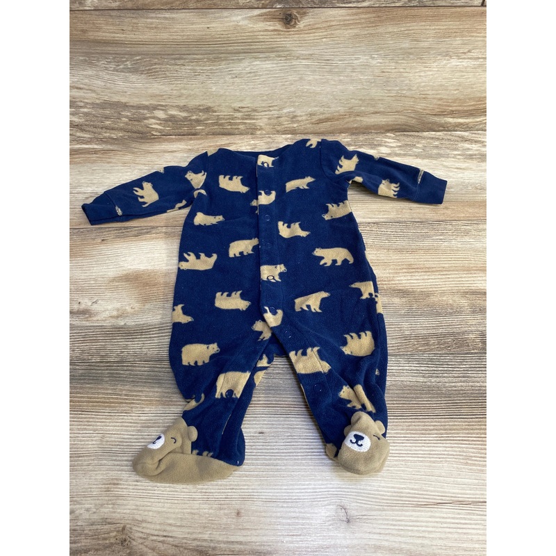 Carter’s Bear Print Blanket Sleeper Navy sz 3m