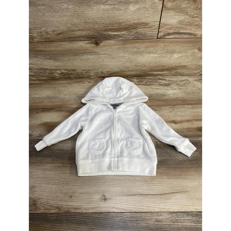 Carter’s Terry Cloth Full Zip Hoodie White sz 9m
