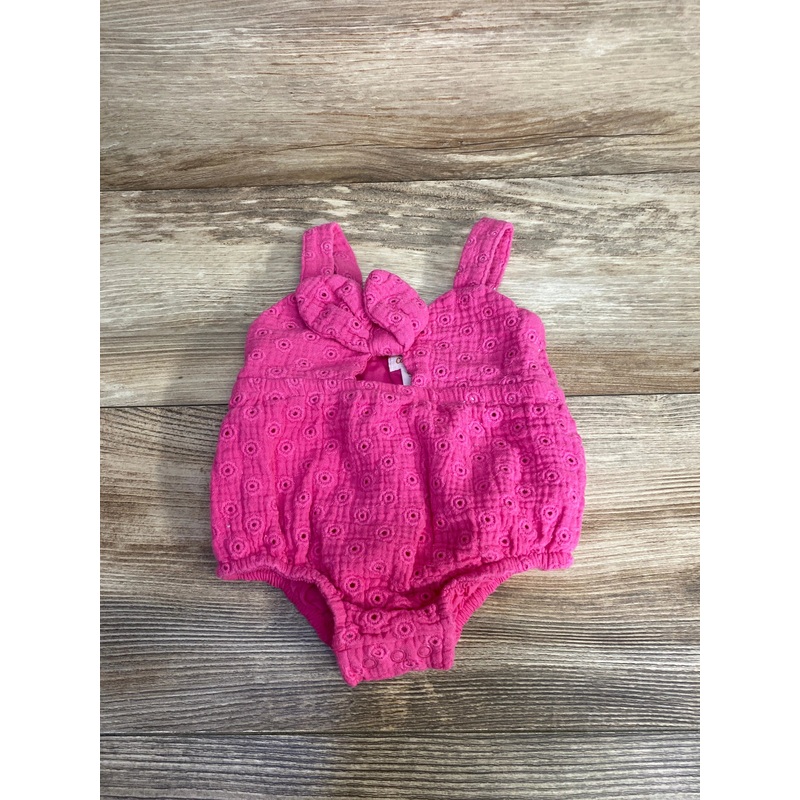 Cat & Jack Eyelet Romper Pink sz 0-3m