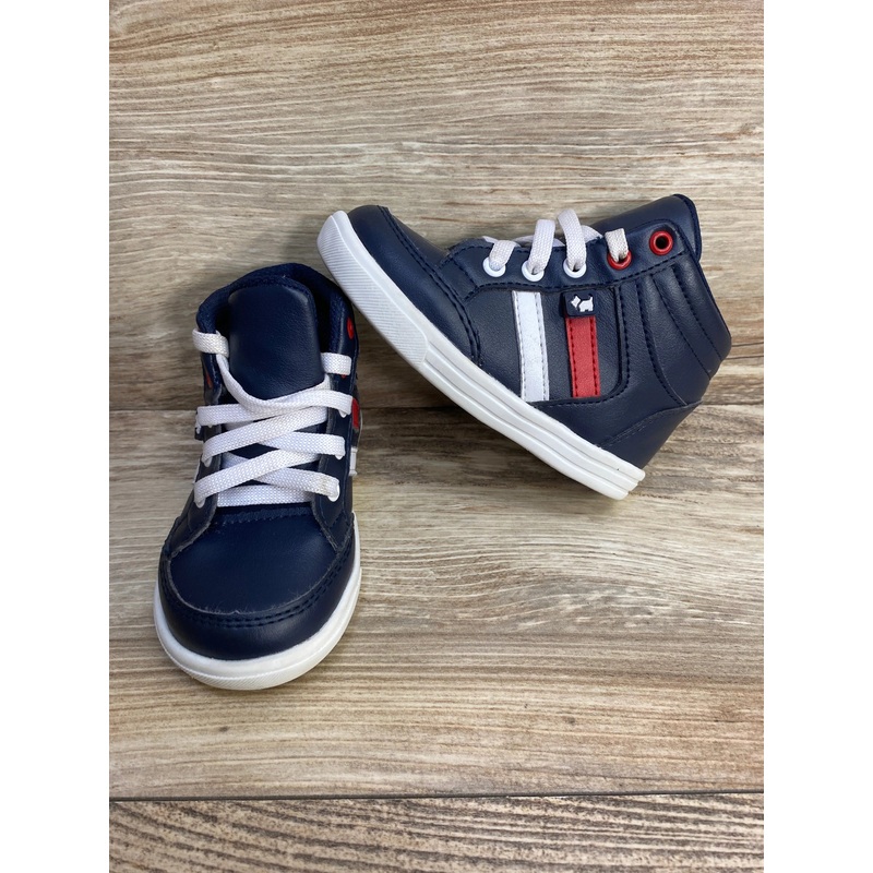 Ferrioni Boys Side Stripe Boots Navy sz 7c