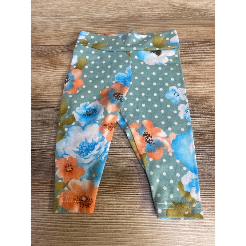 Floral Pants Green sz 0-3m