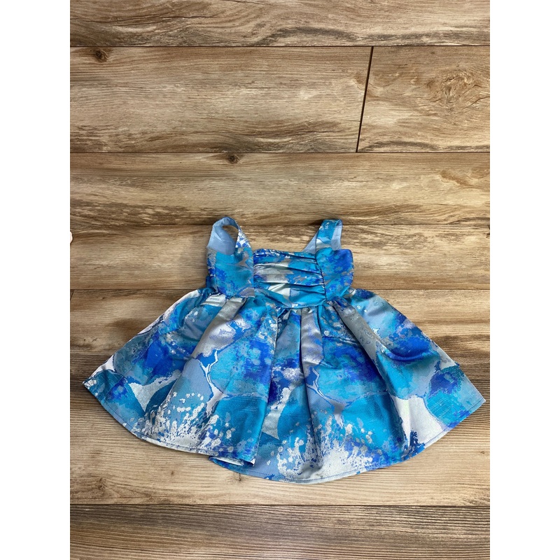 Halabaloo Watercolor Dress Blue sz 4T