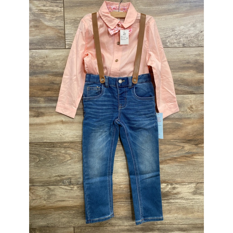 NEW Cat & Jack 4pc Suspender Set Pink sz 4T